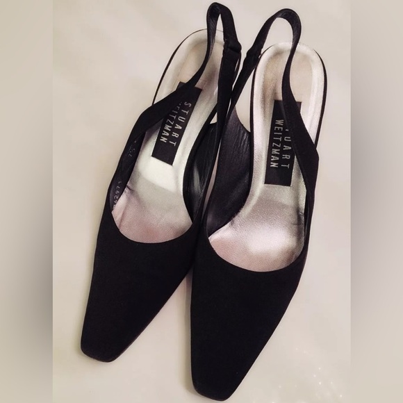 Vintage Stuart Weitzman Rhinestone Studded Mirror Heels - Picture 3 of 10